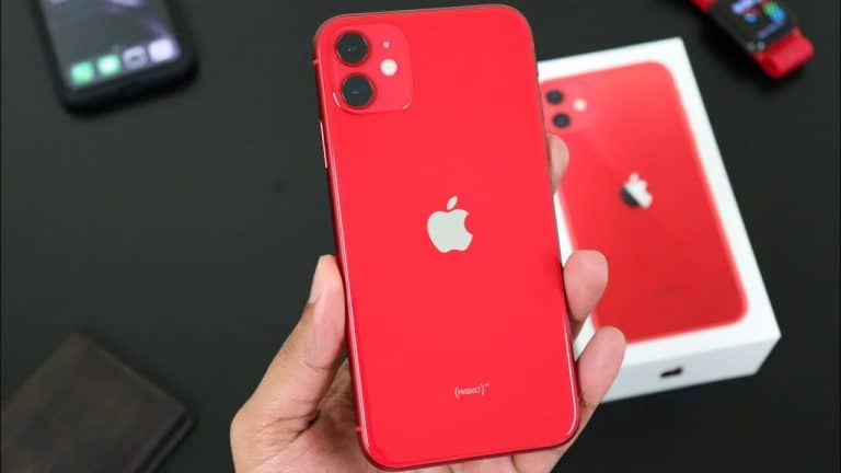 red iPhone 11